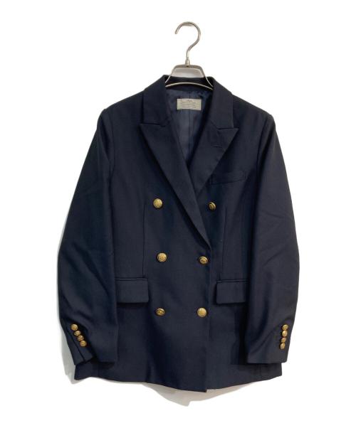 JOURNAL STANDARD relume（ジャーナルスタンダード レリューム）JOURNAL STANDARD relume (ジャーナルスタンダード レリューム) T/Wギャバネイビーブレザー　19-010-462-8020-3-0 ネイビー サイズ:38の古着・服飾アイテム