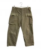 WAREHOUSEウエアハウス）の古着「1097 USMC HERRINGBONE MONKEY PANTS」｜カーキ