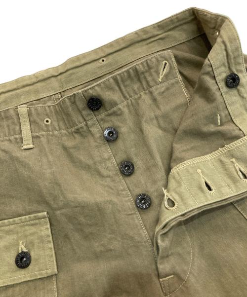 WAREHOUSE（ウエアハウス）WAREHOUSE (ウエアハウス) 1097 USMC HERRINGBONE MONKEY PANTS カーキ サイズ:36の古着・服飾アイテム
