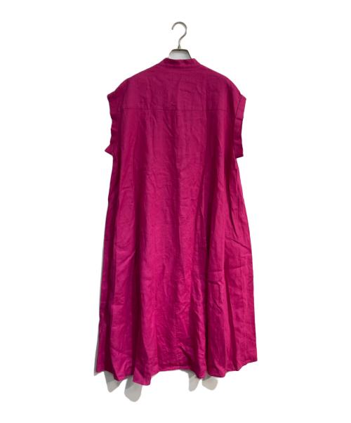 parigot（パリゴ）parigot (パリゴ) リネンノースリーブワンピース　PVM-0605-21ES-JAJ ピンク サイズ:Freeの古着・服飾アイテム