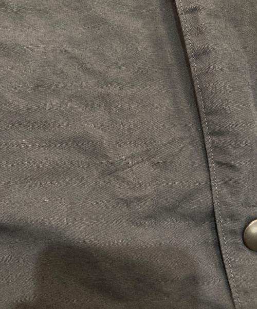 JACKMAN（ジャックマン）jackman (ジャックマン) Cotton Linen Collarless Jacket　JM8213 ダークグレー サイズ:Mの古着・服飾アイテム