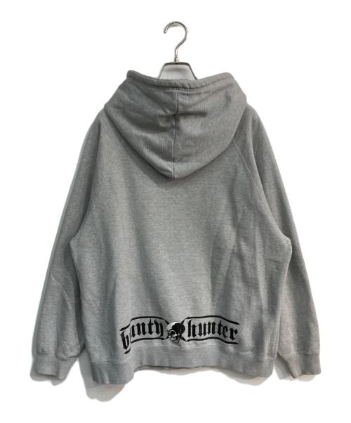 BOUNTY HUNTER（バウンティハンター）BOUNTY HUNTER (バウンティハンター) 髑髏プルオーバーパーカー グレー サイズ:Lの古着・服飾アイテム
