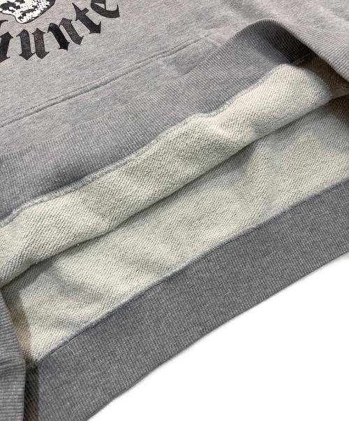 BOUNTY HUNTER（バウンティハンター）BOUNTY HUNTER (バウンティハンター) 髑髏プルオーバーパーカー グレー サイズ:Lの古着・服飾アイテム