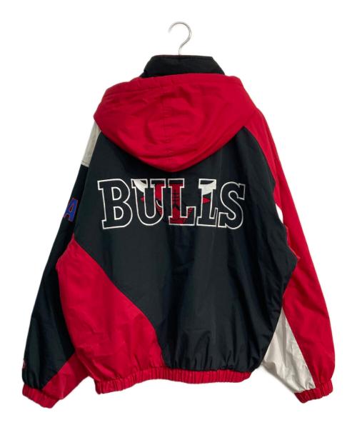 PROPLAYER（プロプレイヤー）proplayer (プロプレイヤー) ハーフジッププルオーバー  90‘s ブラック×レッド サイズ:XLの古着・服飾アイテム