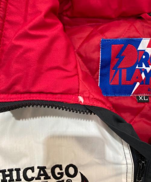 PROPLAYER（プロプレイヤー）proplayer (プロプレイヤー) ハーフジッププルオーバー  90‘s ブラック×レッド サイズ:XLの古着・服飾アイテム