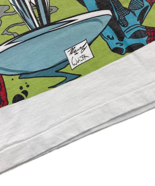anvil（アンヴィル）anvil (アンヴィル) MARVEL (マーベル) プリントTシャツ 97年製  シルバーサーフ・タレデヴィル・スパイダーマン ホワイト サイズ:Mの古着・服飾アイテム