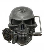 Alchemy Gothicアルケミーゴシック）の古着「スカルデザインベルトバックル」｜シルバー