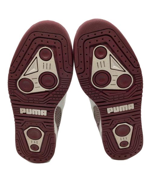 PUMA（プーマ）PUMA (プーマ) ハイカットスニーカー ホワイト×ボルドー サイズ:27cmの古着・服飾アイテム