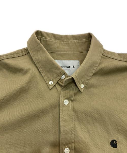 CarHartt（カーハート）CarHartt (カーハート) L/S Madison Shirt ベージュ サイズ:Lの古着・服飾アイテム
