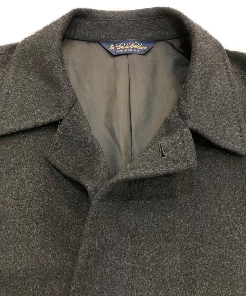 BROOKS BROTHERS（ブルックスブラザーズ）BROOKS BROTHERS (ブルックスブラザーズ) カシミヤ混ステンカラーコート　51928-52 チャコールグレー サイズ:40の古着・服飾アイテム