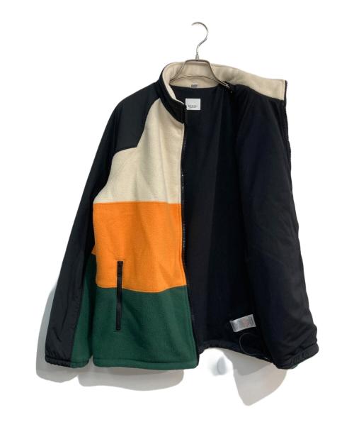 BURBERRY（バーバリー）BURBERRY (バーバリー) TB Logo Color Block Fleece Zip Up Blouson TB　8021874 オレンジ×グリーン サイズ:Mの古着・服飾アイテム