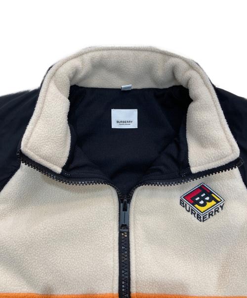 BURBERRY（バーバリー）BURBERRY (バーバリー) TB Logo Color Block Fleece Zip Up Blouson TB　8021874 オレンジ×グリーン サイズ:Mの古着・服飾アイテム
