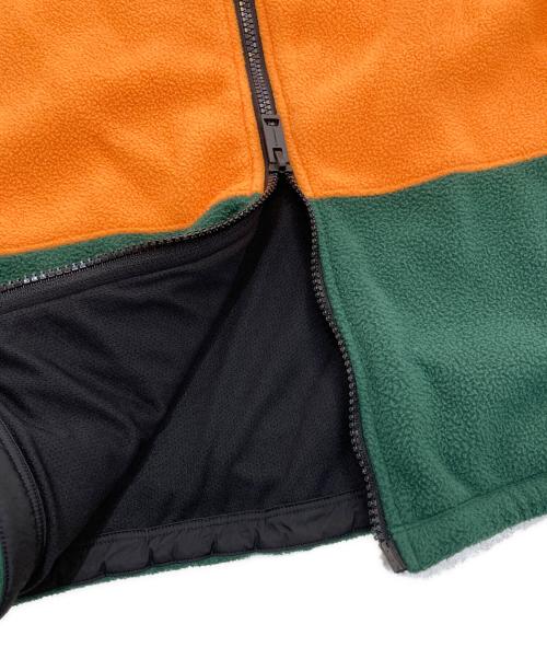 BURBERRY（バーバリー）BURBERRY (バーバリー) TB Logo Color Block Fleece Zip Up Blouson TB　8021874 オレンジ×グリーン サイズ:Mの古着・服飾アイテム