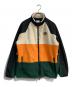 BURBERRY（バーバリー）の古着「TB Logo Color Block Fleece Zip Up Blouson TB　8021874」｜オレンジ×グリーン
