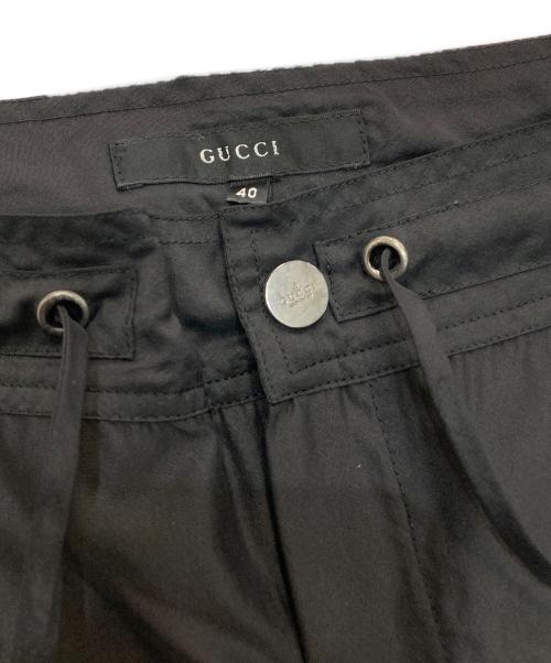 GUCCI（グッチ）GUCCI (グッチ) ナイロンシルクパンツ　トムフォード期　201-0602-4911 ブラック サイズ:40の古着・服飾アイテム