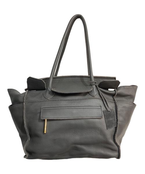 Scrap Book（スクラップブック）SCRAP BOOK (スクラップブック) POMTATA (ポンタタ) レザートートバッグ グレーの古着・服飾アイテム