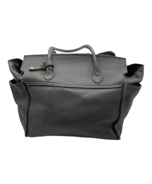 Scrap Book（スクラップブック）SCRAP BOOK (スクラップブック) POMTATA (ポンタタ) レザートートバッグ グレーの古着・服飾アイテム