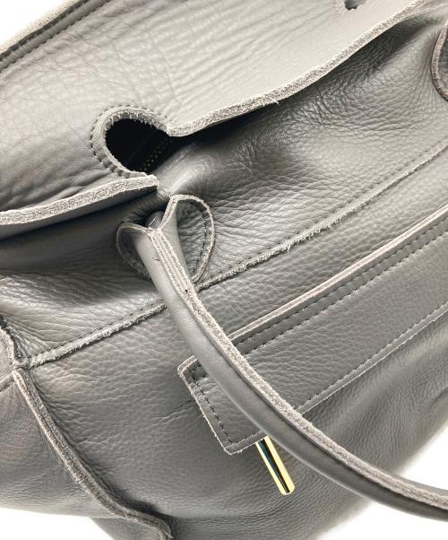 Scrap Book（スクラップブック）SCRAP BOOK (スクラップブック) POMTATA (ポンタタ) レザートートバッグ グレーの古着・服飾アイテム