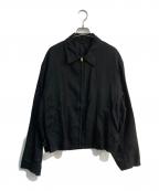 COMOLIコモリ）の古着「カナパ ジップショートジャケット　24SS　Z01-01007」｜ブラック