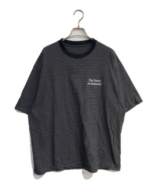 The Ennnoy Professional（ザ エンノイ プロフェッショナル）The Ennnoy Professional (ザ エンノイ プロフェッショナル) S/S Border Tee　SS22BRENCT05AM ブラック サイズ:XLの古着・服飾アイテム