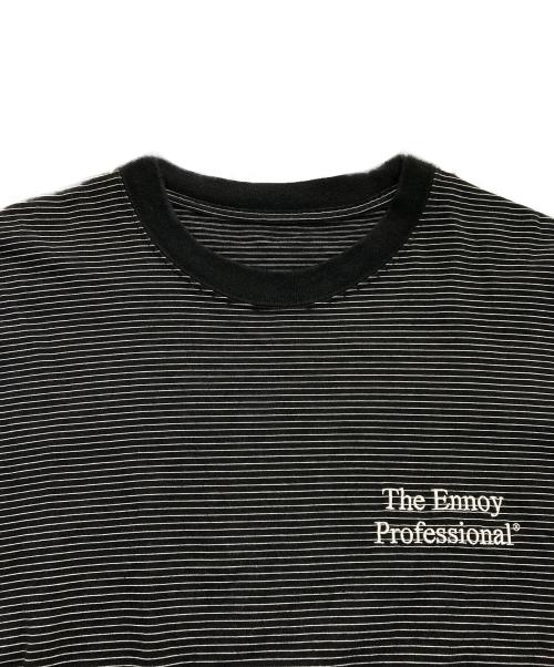 The Ennnoy Professional（ザ エンノイ プロフェッショナル）The Ennnoy Professional (ザ エンノイ プロフェッショナル) S/S Border Tee　SS22BRENCT05AM ブラック サイズ:XLの古着・服飾アイテム