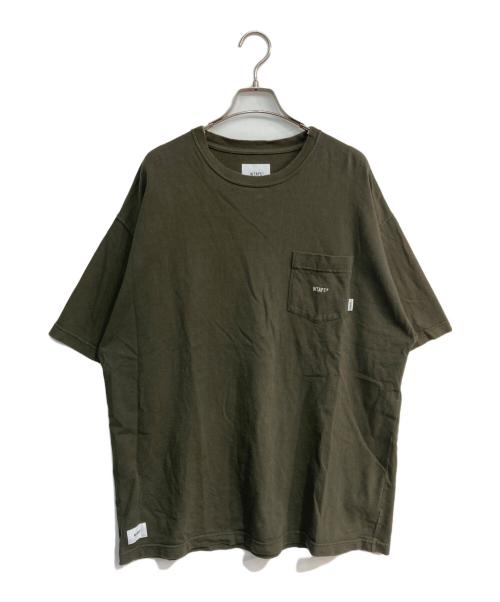 WTAPS（ダブルタップス）WTAPS (ダブルタップス) Pocket Tee　221ATDT-CSM02 グリーン サイズ:04の古着・服飾アイテム