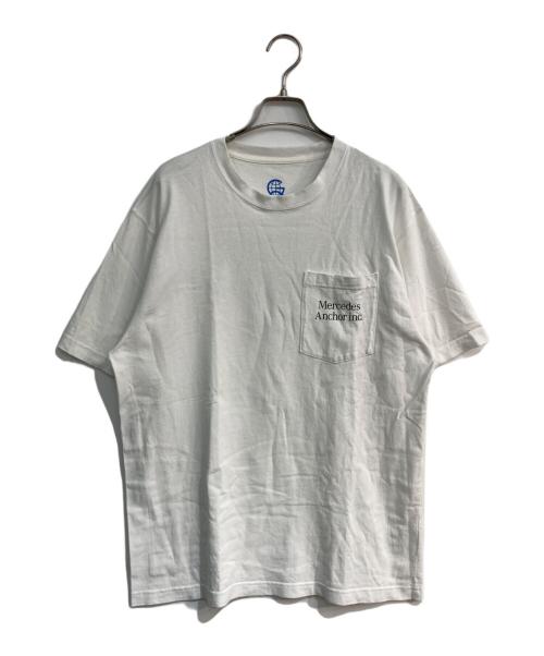MERCEDES ANCHOR INC（メルセデス アンカー インク）MERCEDES ANCHOR INC (メルセデス アンカー インク) ポケットTシャツ ホワイト サイズ:Lの古着・服飾アイテム