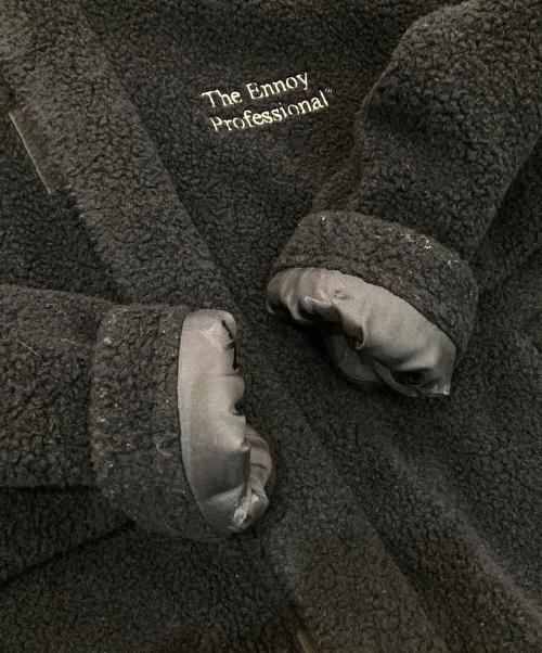 The Ennnoy Professional（ザ エンノイ プロフェッショナル）The Ennnoy Professional (ザ エンノイ プロフェッショナル) Boa Hooded Jacket　AW20BRENJK02LV ネイビー サイズ:Lの古着・服飾アイテム