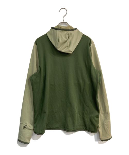 Patagonia（パタゴニア）Patagonia (パタゴニア) R1サーマル・フルジップ・フーディ　40600 FA24 グリーン×カーキ サイズ:Lの古着・服飾アイテム
