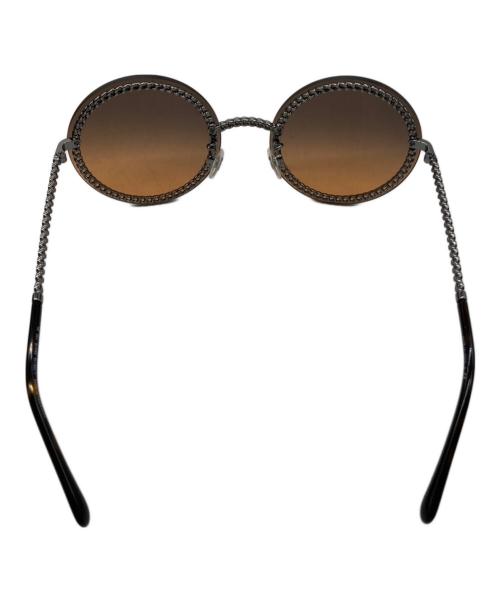 CHANEL（シャネル）CHANEL (シャネル) ココマークチェーン付サングラス ブラック×ブラウン サイズ:SIZE 58□18の古着・服飾アイテム