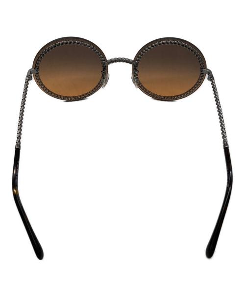 CHANEL（シャネル）CHANEL (シャネル) ココマークチェーン付サングラス ブラック×ブラウン サイズ:SIZE 58□18の古着・服飾アイテム