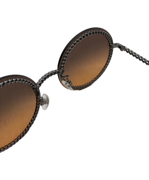 CHANEL（シャネル）CHANEL (シャネル) ココマークチェーン付サングラス ブラック×ブラウン サイズ:SIZE 58□18の古着・服飾アイテム