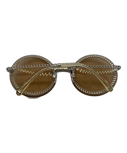 CHANEL（シャネル）CHANEL (シャネル) ココマークチェーン付サングラス ブラウン サイズ:SIZE 58□18の古着・服飾アイテム