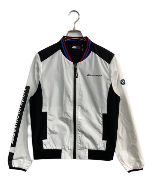 motorsport（モータースポーツ）motorsport (モータースポーツ) BMW (ビーエムダブリュー) ジップアップジャケット ホワイト×ブラック サイズ:Mの古着・服飾アイテム
