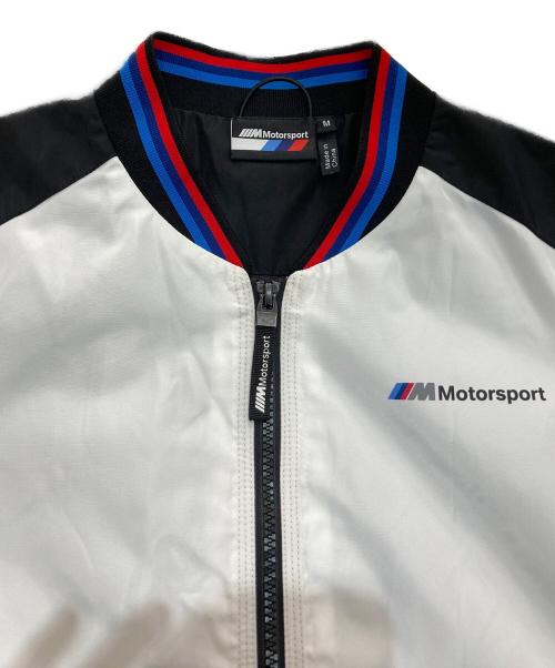 motorsport（モータースポーツ）motorsport (モータースポーツ) BMW (ビーエムダブリュー) ジップアップジャケット ホワイト×ブラック サイズ:Mの古着・服飾アイテム