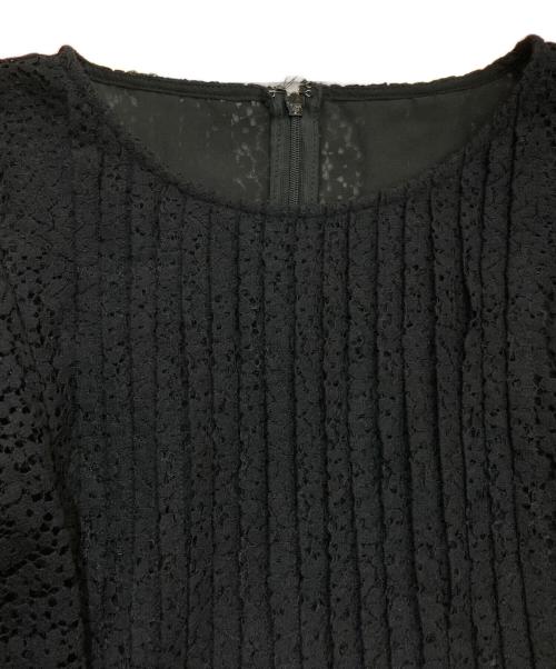 JUSGLITTY（ジャスグリッティー）JUSGLITTY (ジャスグリッティー) レースチュニックブラウス ブラック サイズ:2 未使用品の古着・服飾アイテム