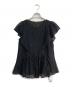 JUSGLITTY（ジャスグリッティー）の古着「レースチュニックブラウス」｜ブラック