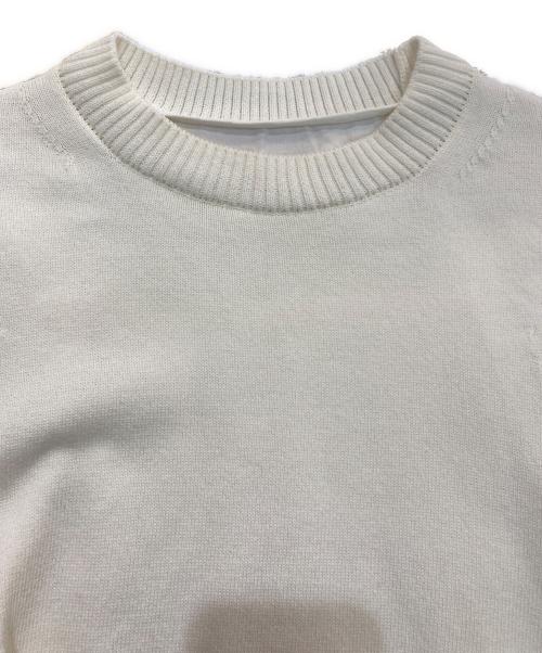 sacai（サカイ）sacai (サカイ) 切替ニットプルオーバー　24-07292 ホワイト サイズ:1の古着・服飾アイテム