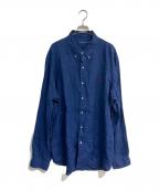 RALPH LAURENラルフローレン）の古着「リネンシャツ」｜ネイビー