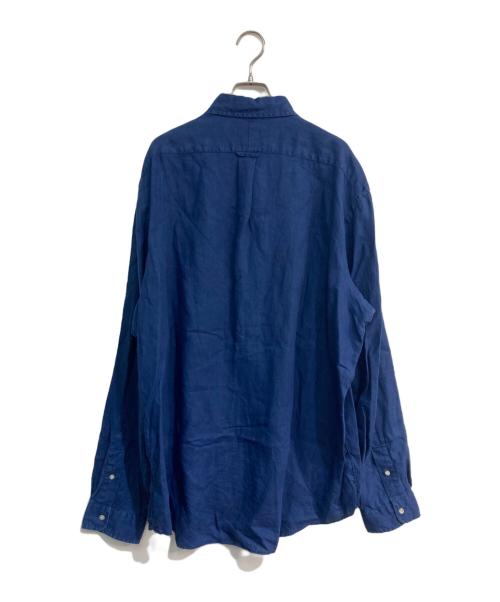 RALPH LAUREN（ラルフローレン）RALPH LAUREN (ラルフローレン) リネンシャツ ネイビー サイズ:XXLの古着・服飾アイテム