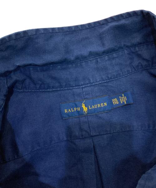 RALPH LAUREN（ラルフローレン）RALPH LAUREN (ラルフローレン) リネンシャツ ネイビー サイズ:XXLの古着・服飾アイテム