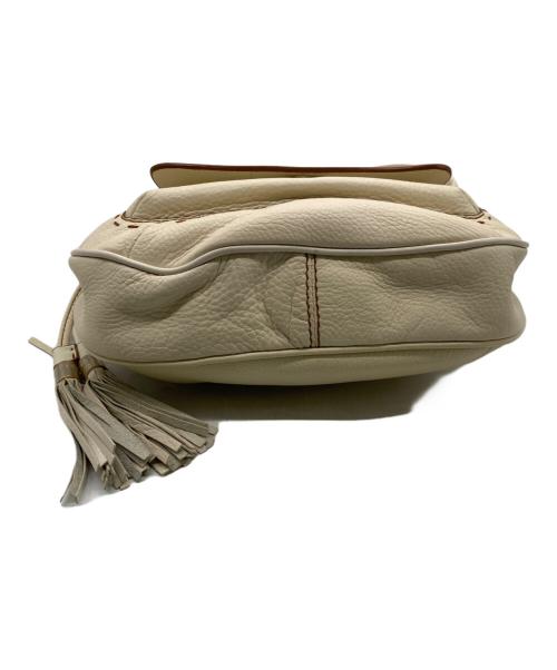 LANCEL（ランセル）LANCEL (ランセル) ステッチワンショルダーバッグ クリームの古着・服飾アイテム