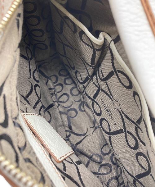 LANCEL（ランセル）LANCEL (ランセル) ステッチワンショルダーバッグ クリームの古着・服飾アイテム