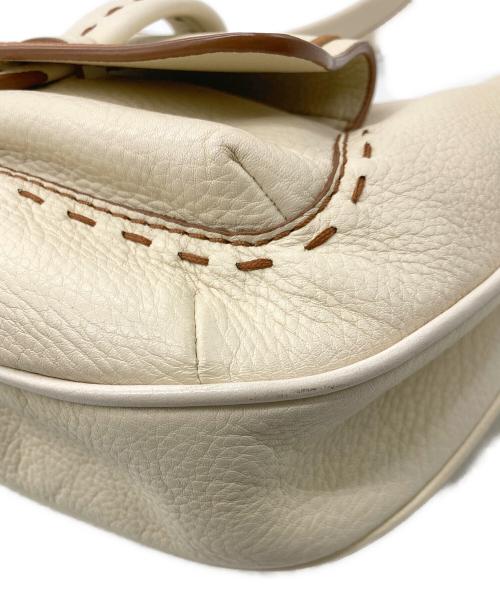 LANCEL（ランセル）LANCEL (ランセル) ステッチワンショルダーバッグ クリームの古着・服飾アイテム