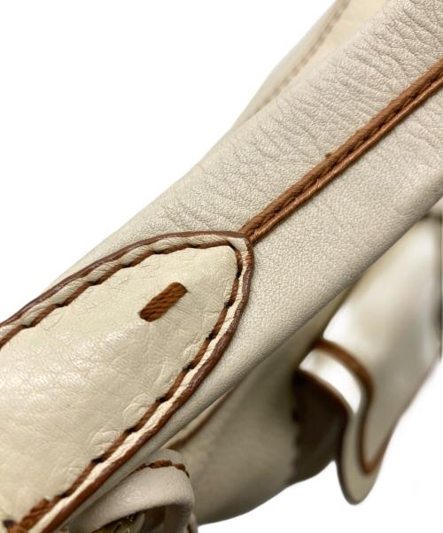 LANCEL（ランセル）LANCEL (ランセル) ステッチワンショルダーバッグ クリームの古着・服飾アイテム