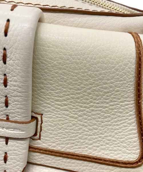 LANCEL（ランセル）LANCEL (ランセル) ステッチワンショルダーバッグ クリームの古着・服飾アイテム