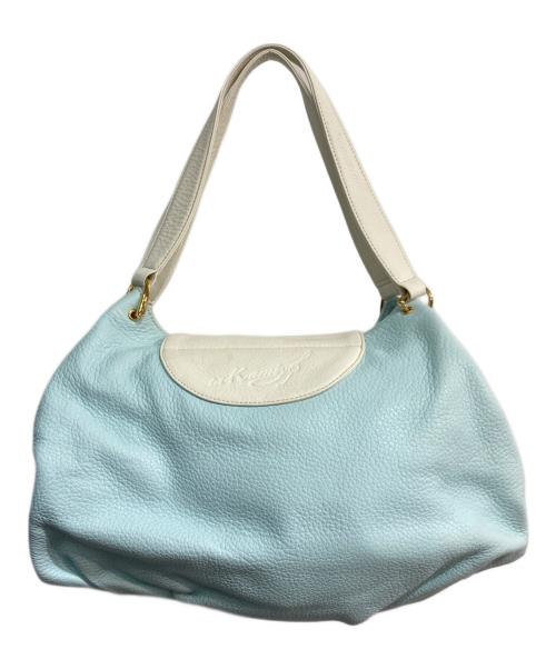 KITAMURA（キタムラ）KITAMURA (キタムラ) Takamiy コラボトートバッグ ホワイト×ブルーの古着・服飾アイテム