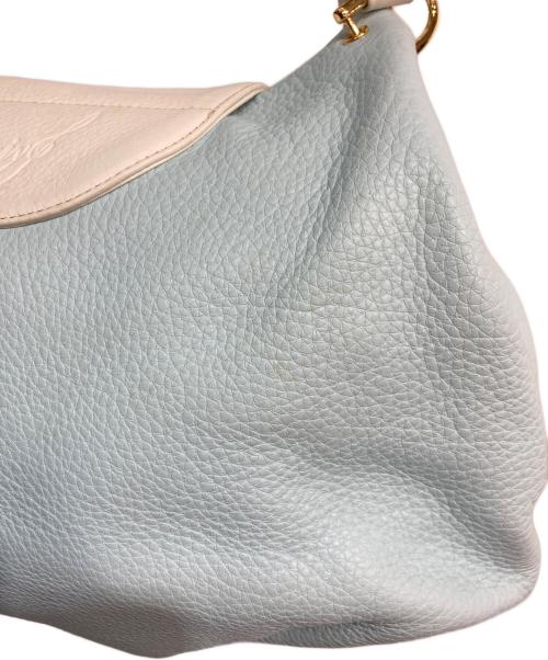 KITAMURA（キタムラ）KITAMURA (キタムラ) Takamiy コラボトートバッグ ホワイト×ブルーの古着・服飾アイテム