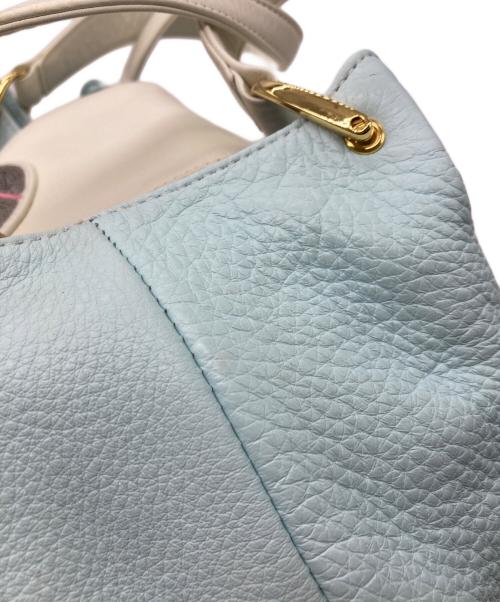 KITAMURA（キタムラ）KITAMURA (キタムラ) Takamiy コラボトートバッグ ホワイト×ブルーの古着・服飾アイテム