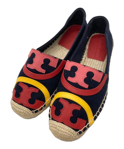TORY BURCH（トリーバーチ）TORY BURCH (トリーバーチ) エスパドリーユ ネイビー×レッド サイズ:6Mの古着・服飾アイテム